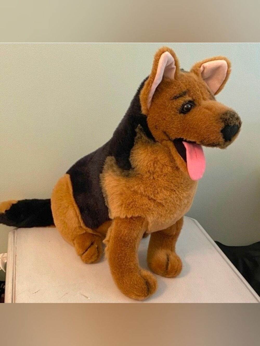 Vintage Stuffins German Shepherd Plush K-9 Realistic Dog Toy